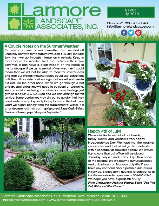 July Printed Newsletter 2019 Page 1